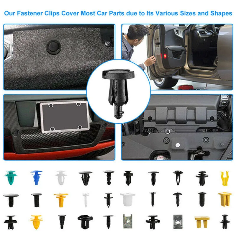 500pcs Car Plastic Clips 300Kinds Body Push Pin Rivet Fasteners Trim Moulding Clips Screw Driver Auto Accessories Rivet Clips
500pcs Car Plastic Clips 300Kinds Body Push Pin Rivet Fasteners Trim Moulding Clips Screw Driver Auto Accessories Rivet Clips