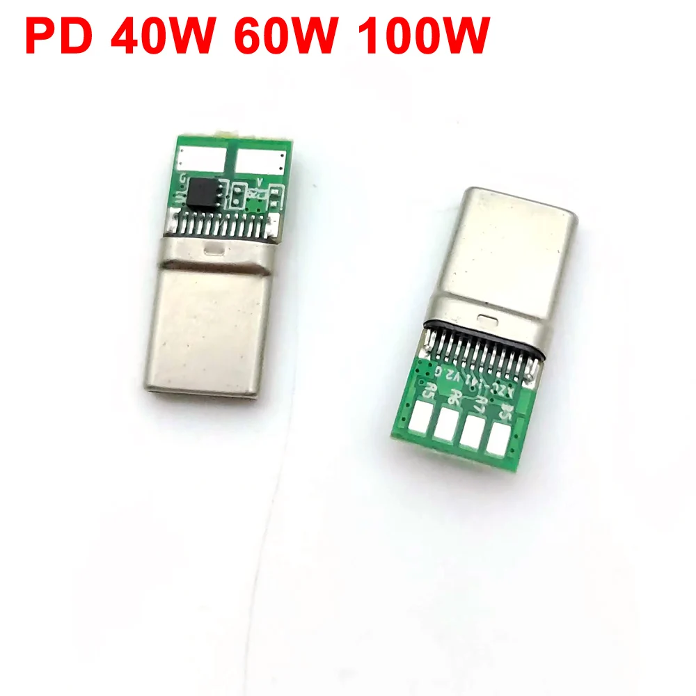 6pin USB 3.1 TYPE-C Male Plug Connector Soldering Data line parts For Notebook PD40W 60W 100W 5A current high power Charge Cable 
6pin USB 3.1 TYPE-C Male Plug Connector Soldering Data line parts For Notebook PD40W 60W 100W 5A current high power Charge Cable