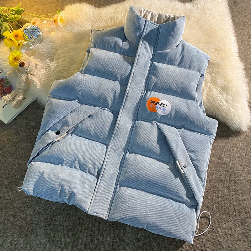 Men’s Jacket Sleeveless Vest Autumn Winter Thermal Soft Vests Casual Coats Mens Cotton-Padded Letter Vest Men Thicken Waistcoats
Men’s Jacket Sleeveless Vest Autumn Winter Thermal Soft Vests Casual Coats Mens Cotton-Padded Letter Vest Men Thicken Waistcoats