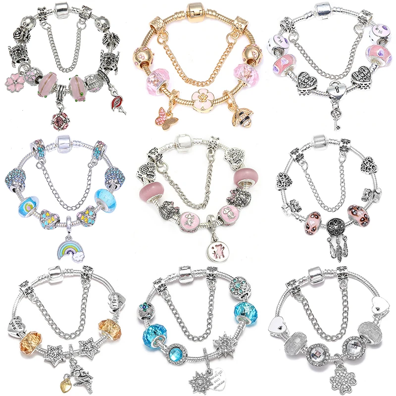 Pendants Beads For Jewelry Making Charms Pandola Bracelet For Women Flower Flamingo Butterfly Bee MOM Rainbow Robot Feather Fish
Pendants Beads For Jewelry Making Charms Pandola Bracelet For Women Flower Flamingo Butterfly Bee MOM Rainbow Robot Feather Fish