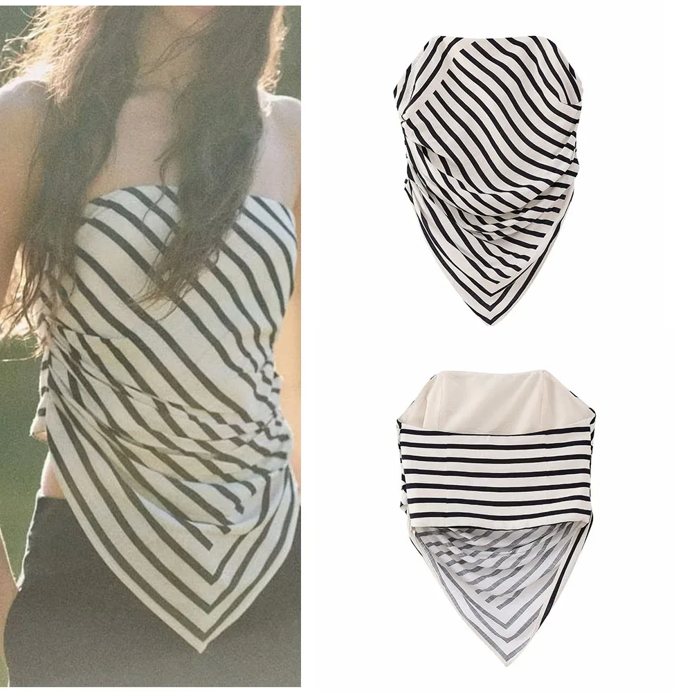 New women's clothing 2023 Temperament fashion casual all-match sexy Ruili sweet striped tube top
New women's clothing 2023 Temperament fashion casual all-match sexy Ruili sweet striped tube top