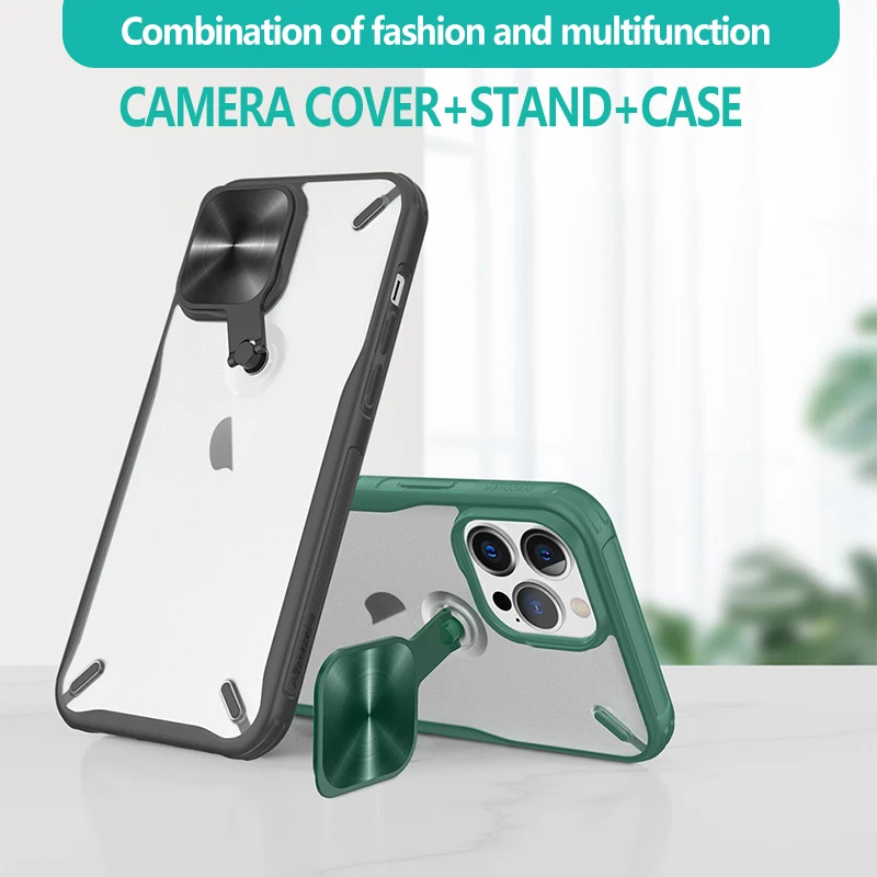 NILLKIN For iphone13 Pro Max case Metal Phone Stand Lens Case Rubber Bumper Back Cover For iPhone 13 Pro For iPhone 13
NILLKIN For iphone13 Pro Max case Metal Phone Stand Lens Case Rubber Bumper Back Cover For iPhone 13 Pro For iPhone 13