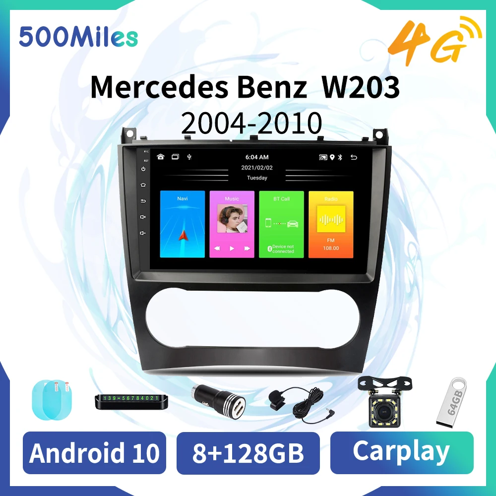 2 Din Car Multimedia Player Android GPS Auto Radio for Mercedes Benz C Class W203 C200 C230 C240 C320 C350 CLK W209 2005-2009
2 Din Car Multimedia Player Android GPS Auto Radio for Mercedes Benz C Class W203 C200 C230 C240 C320 C350 CLK W209 2005-2009