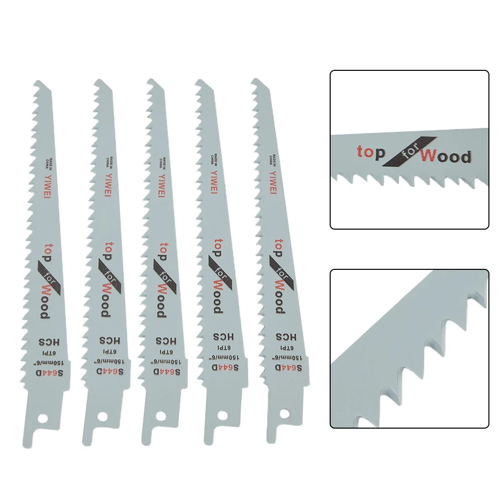 5x 6inch Reciprocating Saw Blade S644D Flexible For Wood And Plastic Cutting Fits For KEO PFZ480E PFZ550E PFZ600E Tool Parts
5x 6inch Reciprocating Saw Blade S644D Flexible For Wood And Plastic Cutting Fits For KEO PFZ480E PFZ550E PFZ600E Tool Parts