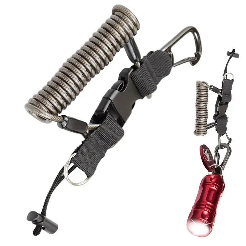 Diving Lanyard With Clip Retractable Dive & Fishing Lanyard Heavy Duty Coil Stainless Clips Quick Release For Cameras
Diving Lanyard With Clip Retractable Dive & Fishing Lanyard Heavy Duty Coil Stainless Clips Quick Release For Cameras