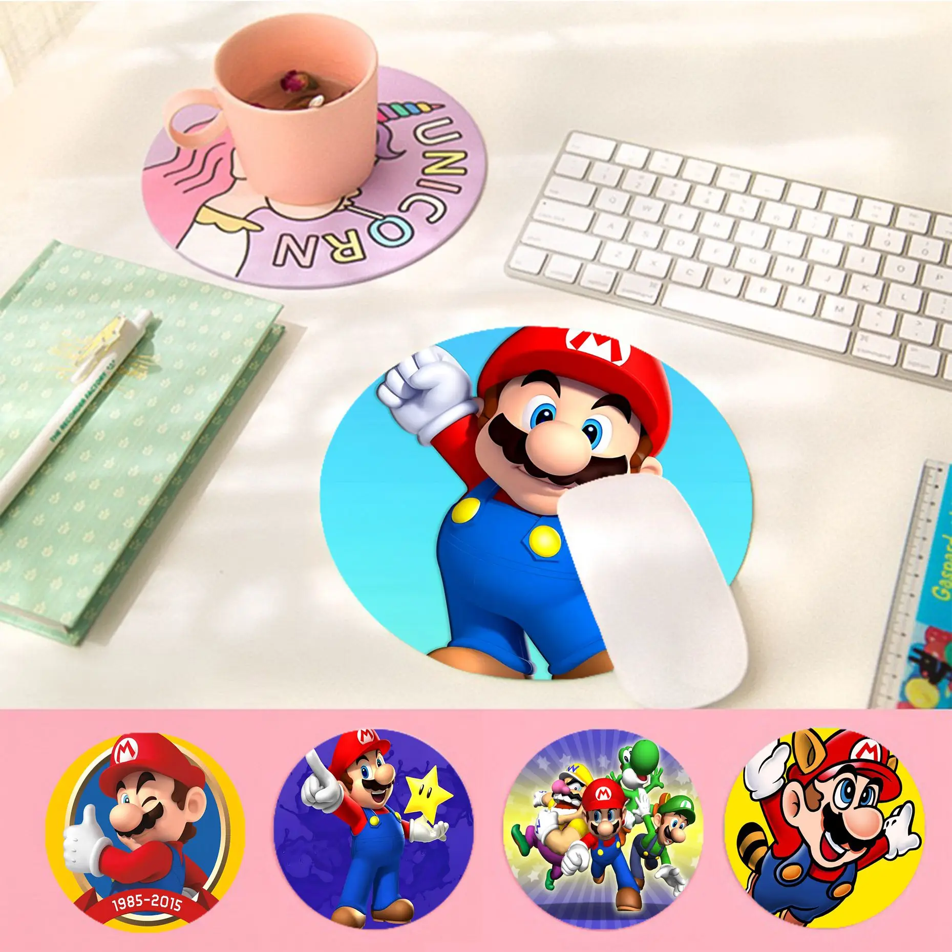 Super M-mario Mousepad INS Tide Round Keyboard Mat Table Mat Students Cabinet Gamer Desktop Mousepad Cup Mats Deskpad Home Decor
Super M-mario Mousepad INS Tide Round Keyboard Mat Table Mat Students Cabinet Gamer Desktop Mousepad Cup Mats Deskpad Home Decor