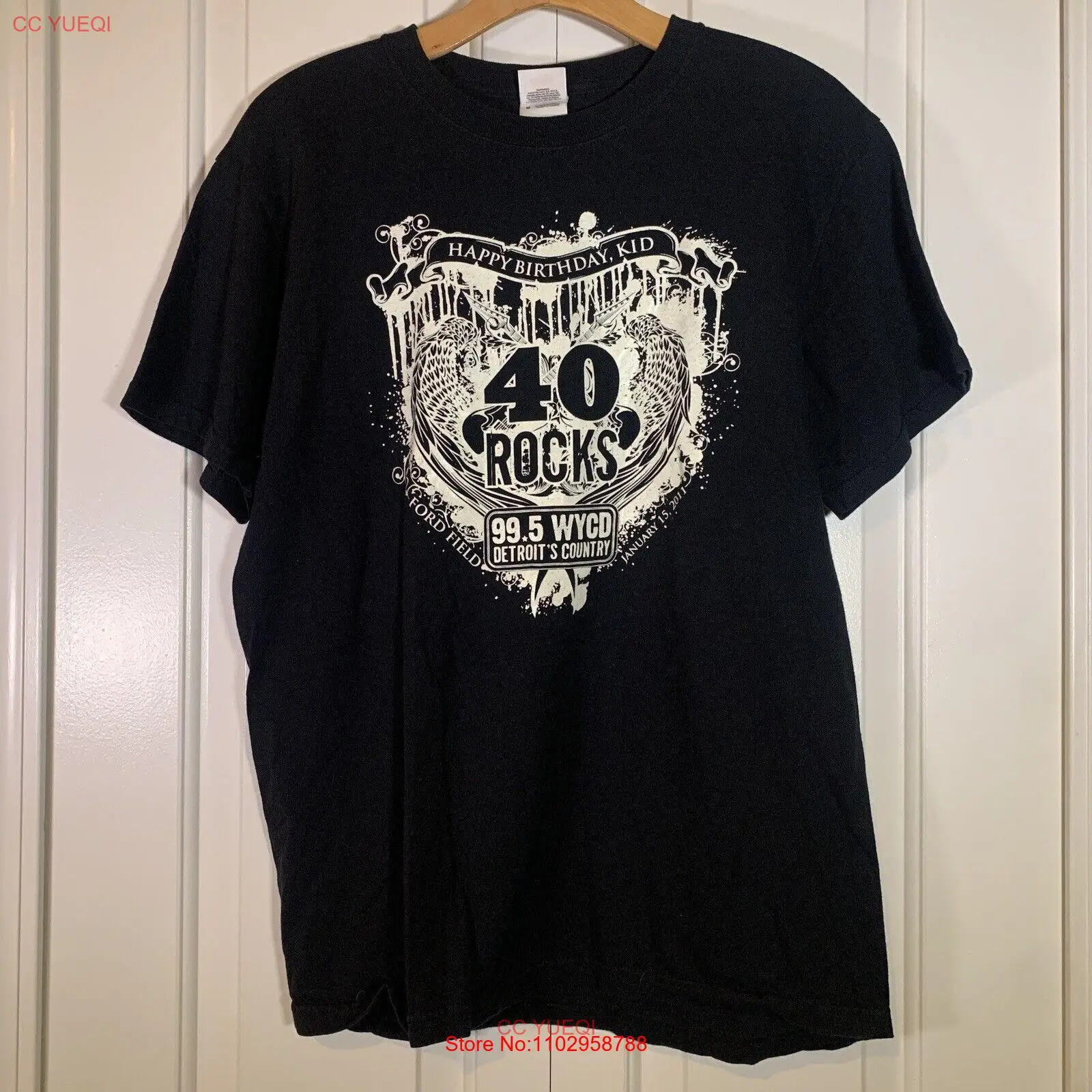 Детская рубашка с надписью Happy Birthday 40 Rocks 99 5 WYCD Detroits Country 2011 Sz M