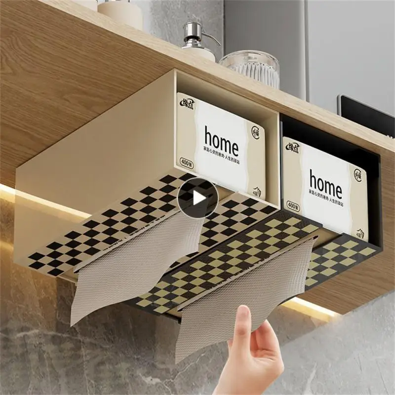 Tissue Paper Towel Holder Upside Down Household Wall Mounted Tissue Box Cream White Storage Box Household Tissue Box Bathroom
Tissue Paper Towel Holder Upside Down Household Wall Mounted Tissue Box Cream White Storage Box Household Tissue Box Bathroom
