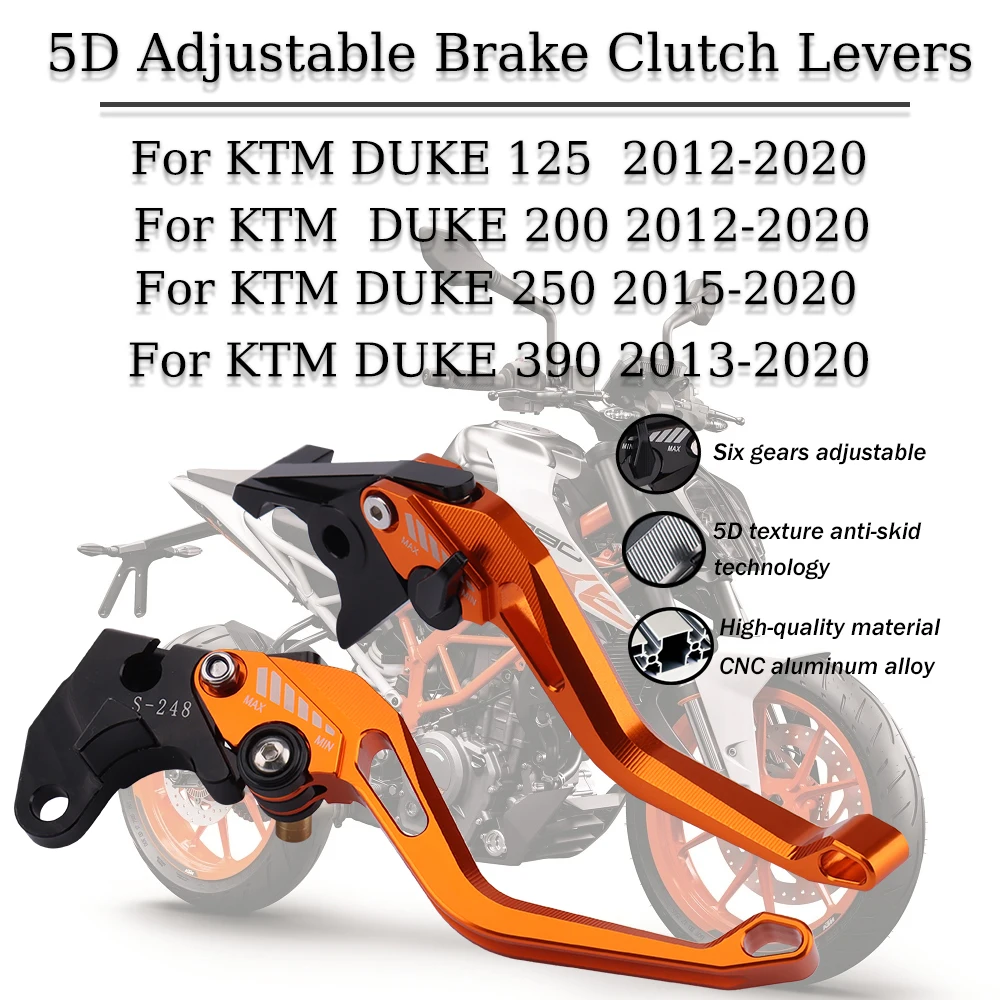 Для KTM DUKE125 2012-2020 DUKE200 2012-2020 DUKE250 2015-2020 DUKE390 2013-2020 5 Регулируемый рычаг тормоза и сцепления 3D с короткой ручкой
Для KTM DUKE125 2012-2020 DUKE200 2012-2020 DUKE250 2015-2020 DUKE390 2013-2020 5 Регулируемый рычаг тормоза и сцепления 3D с короткой ручкой
