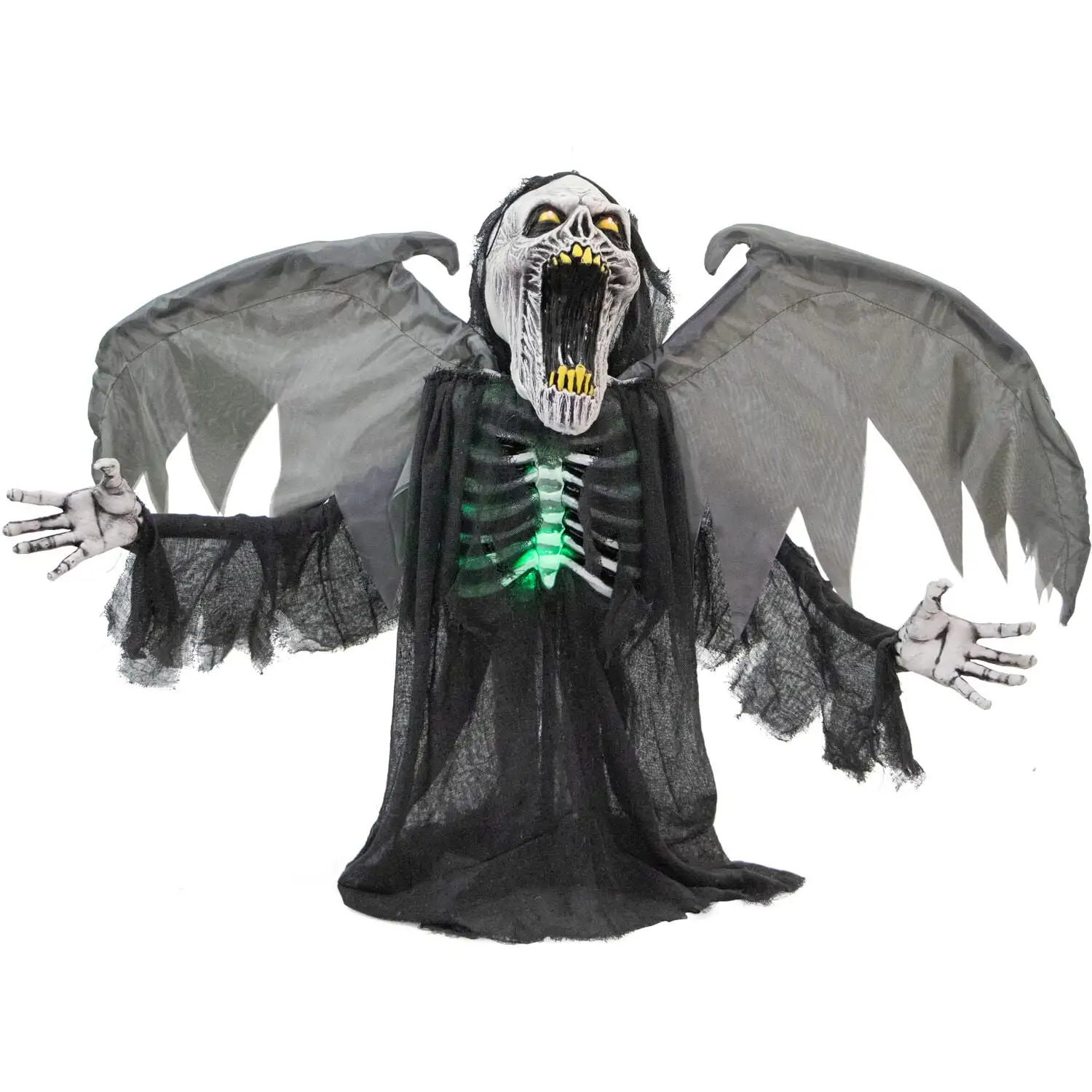 Haunted Hill Farm 29.5-in. Gabriel the Animated Winged Reaper, Indoor/Covered Outdoor Halloween Decoration
Haunted Hill Farm 29.5-in. Gabriel the Animated Winged Reaper, Indoor/Covered Outdoor Halloween Decoration