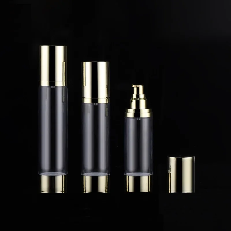 15 30 50 80 100 120ml Airless Lotion Pump Bottle Gold Silver Liquid Foundation Portable Cosmetic Cream Airless Pump Bottle 10pcs
15 30 50 80 100 120ml Airless Lotion Pump Bottle Gold Silver Liquid Foundation Portable Cosmetic Cream Airless Pump Bottle 10pcs