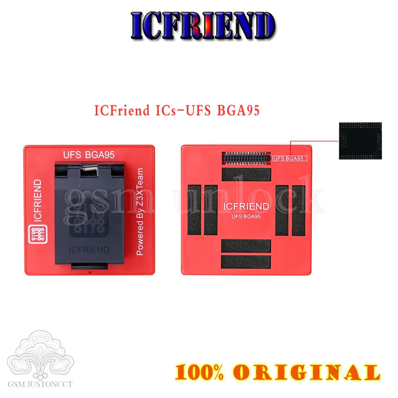 NEWEST ORIGINAL UFS adapters socket ICFriend ICs-UFS 3 IN 1 support UFS BGA254 BGA153 BGA95 with EASY JTAG PLUS Box work
NEWEST ORIGINAL UFS adapters socket ICFriend ICs-UFS 3 IN 1 support UFS BGA254 BGA153 BGA95 with EASY JTAG PLUS Box work