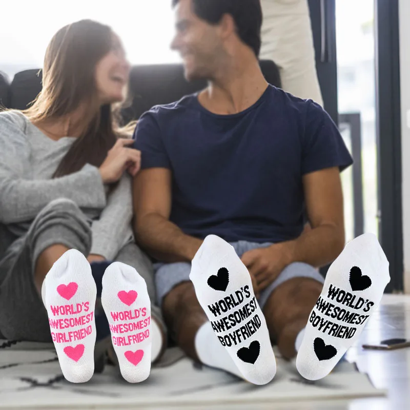 1Pair Soft Elastic Valentines Socks World's Awesomest Girl/Boy Friend Pattern Socks Sweetheart Lovers Supplies Festival Gifts
1Pair Soft Elastic Valentines Socks World's Awesomest Girl/Boy Friend Pattern Socks Sweetheart Lovers Supplies Festival Gifts