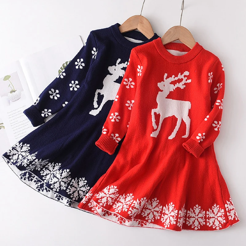 Melario Winter Knitted Girl Dress Christmas Party Long Sleeve Children Clothes Sweater Kids Dresses for Girls New Year Clothing
Melario Winter Knitted Girl Dress Christmas Party Long Sleeve Children Clothes Sweater Kids Dresses for Girls New Year Clothing