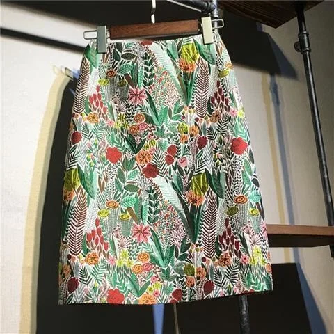Women's Floral Skirt Mid-length Straight Hong Kong Style 2021 Spring Style Light Mature Women's Style
Women's Floral Skirt Mid-length Straight Hong Kong Style 2021 Spring Style Light Mature Women's Style