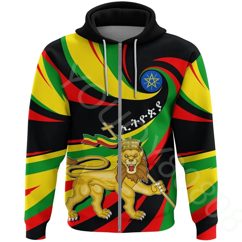 African men's round neck sweater casual loose sweatshirt Ethiopian flag lion map zipper hoodie 2022 autumn and winter new
African men's round neck sweater casual loose sweatshirt Ethiopian flag lion map zipper hoodie 2022 autumn and winter new