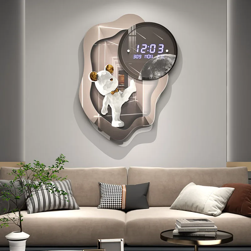 Electronic Digital Clock Mechanism Design 3d Large Wall Clock Modern Design Creative Decoration Living Room Horloge Murale Gift
Electronic Digital Clock Mechanism Design 3d Large Wall Clock Modern Design Creative Decoration Living Room Horloge Murale Gift