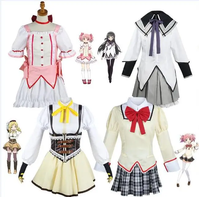 Puella Magi Madoka Magica Kaname Madoka Cosplay Costume Akemi Homura Uniforms Miki Sayaka Tomoe Mami Schoolgirls' Skirt Suit
Puella Magi Madoka Magica Kaname Madoka Cosplay Costume Akemi Homura Uniforms Miki Sayaka Tomoe Mami Schoolgirls' Skirt Suit