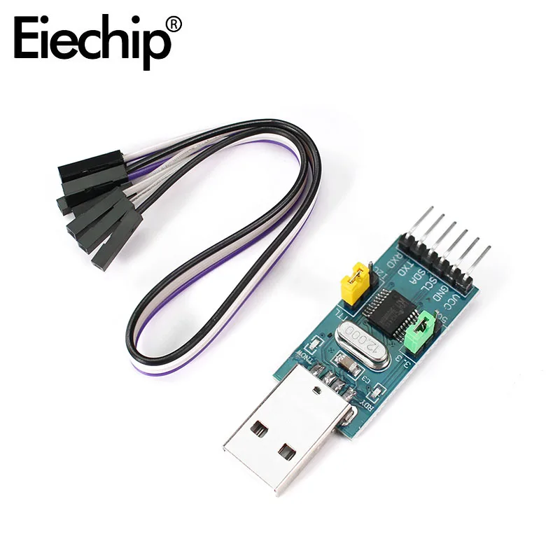 

CH341T 2 in 1 module 3.3V 5V USB to I2C IIC UART USB to TTL single-chip serial port downloader Module DIY kit