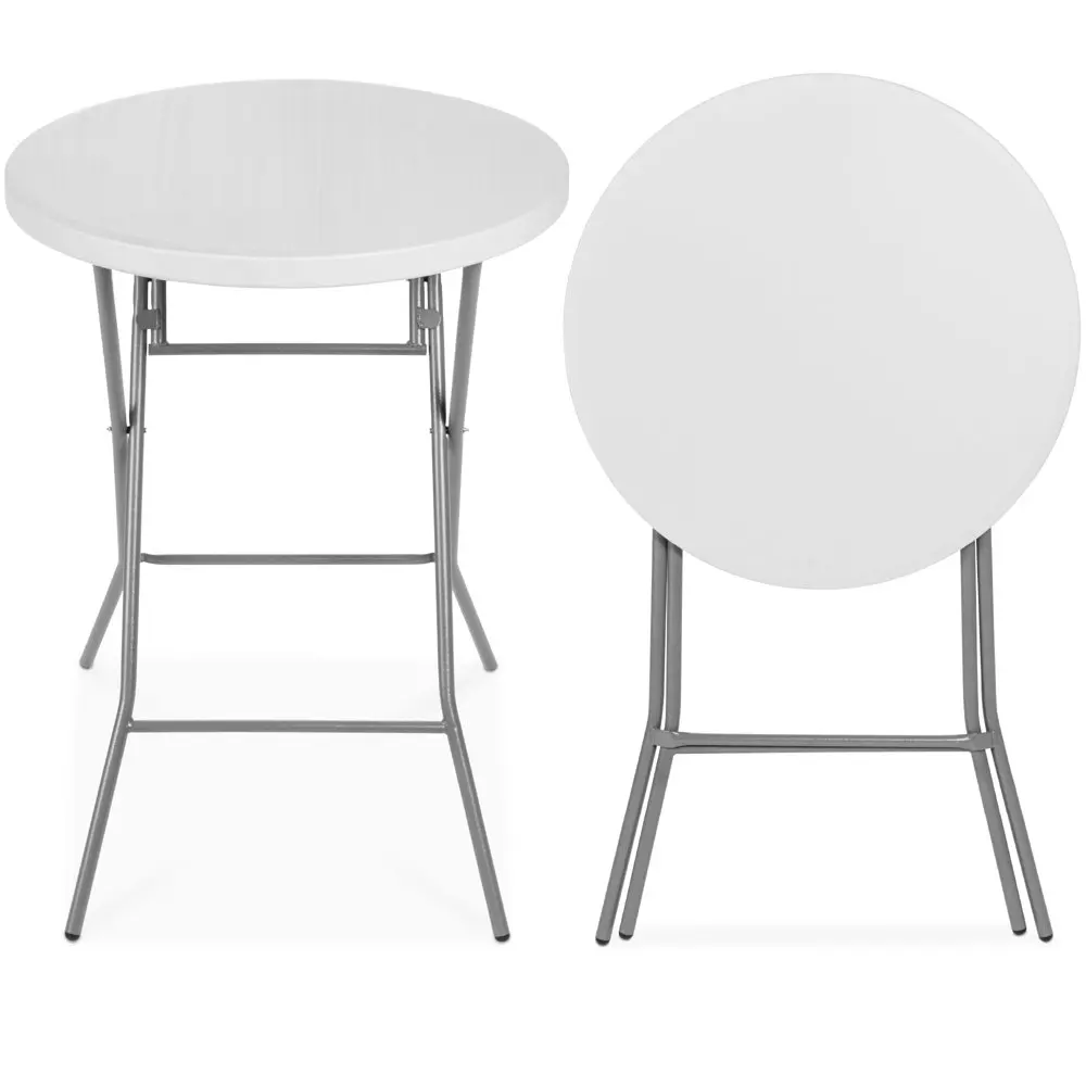 Choice Products 32in Bar Height Folding Table, Indoor Outdoor Accessory w/ Thick Table Top, 330lb Capacity - White
Choice Products 32in Bar Height Folding Table, Indoor Outdoor Accessory w/ Thick Table Top, 330lb Capacity - White