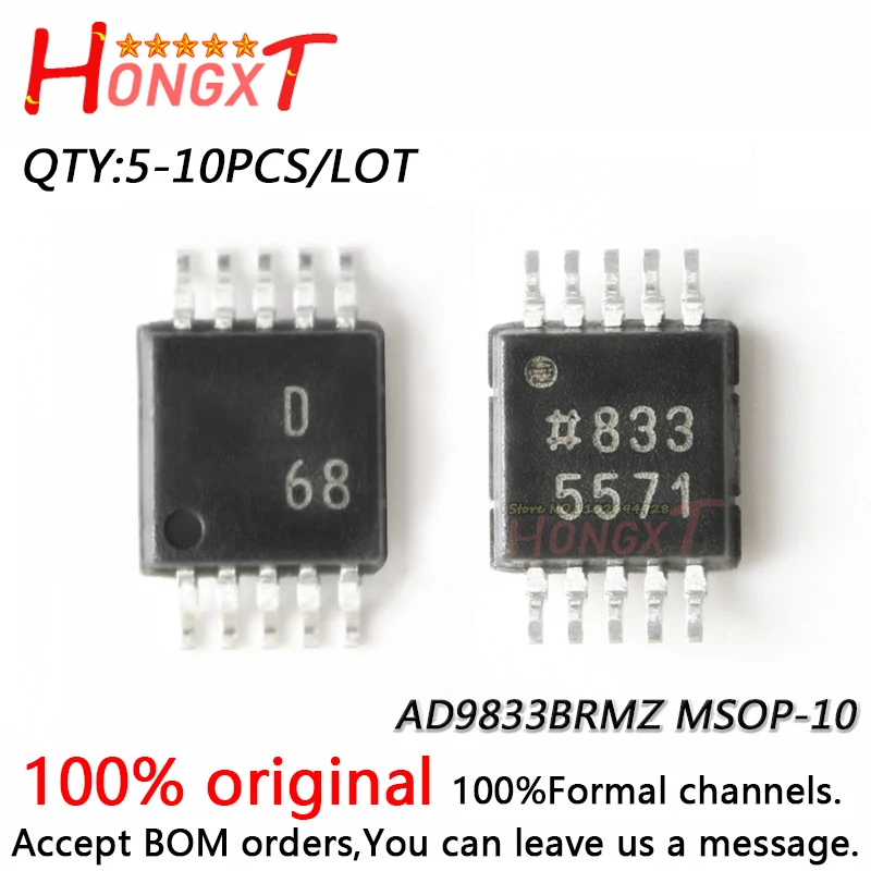 5-10PCS 100% New AD9833BRMZ AD9833BRM AD9833 D68 MSOP-10.
5-10PCS 100% New AD9833BRMZ AD9833BRM AD9833 D68 MSOP-10.