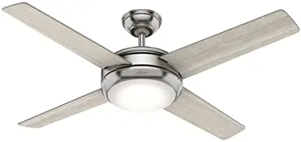 Fan Company, 50848, 52 inch Marconi Brushed Nickel Ceiling Fan with LED Light Kit and Wall Control
Fan Company, 50848, 52 inch Marconi Brushed Nickel Ceiling Fan with LED Light Kit and Wall Control