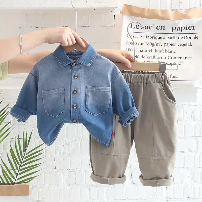 1 2 3 4 5 Years Boys Clothes Sets Spring Autumn Children Denim Polo Shirts Pants 2pcs Tracksuits For Baby Outfits Kids Suit 2022
1 2 3 4 5 Years Boys Clothes Sets Spring Autumn Children Denim Polo Shirts Pants 2pcs Tracksuits For Baby Outfits Kids Suit 2022