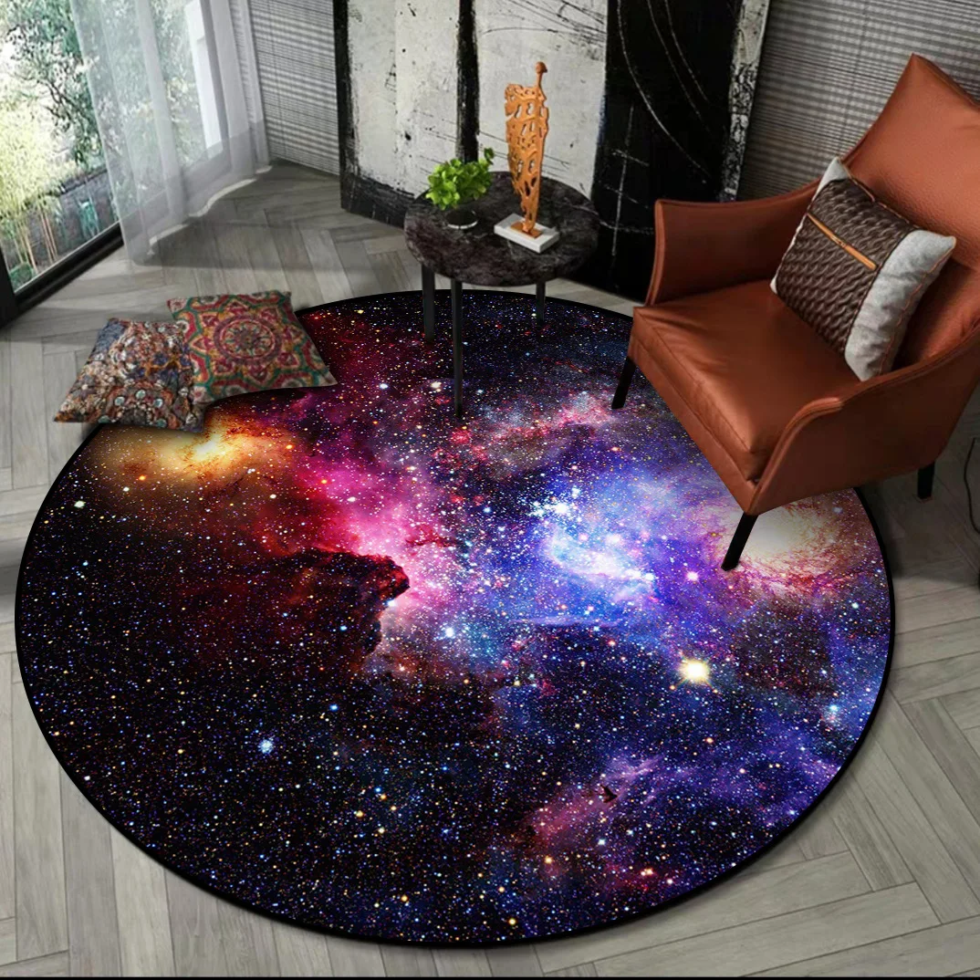 Bedroom Hanging Basket Chair Non-Slip Round Floor Mat Gorgeous Starry Sky Universe Series Living Room Sofa Decor Carpet and Rug
Bedroom Hanging Basket Chair Non-Slip Round Floor Mat Gorgeous Starry Sky Universe Series Living Room Sofa Decor Carpet and Rug