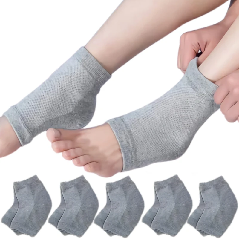 5Pairs Moisturizing Heel Socks Mesh Gel Pads Anti-Drying Foot Care Tools Protector Plantar Fasciitis Sweat-Absorbent Pedicure
5Pairs Moisturizing Heel Socks Mesh Gel Pads Anti-Drying Foot Care Tools Protector Plantar Fasciitis Sweat-Absorbent Pedicure