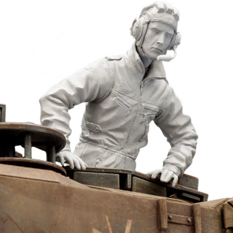 1 / 16 Resin Soldier Half Body Model World War II Federal Tank Commander White Model Manual
1 / 16 Resin Soldier Half Body Model World War II Federal Tank Commander White Model Manual