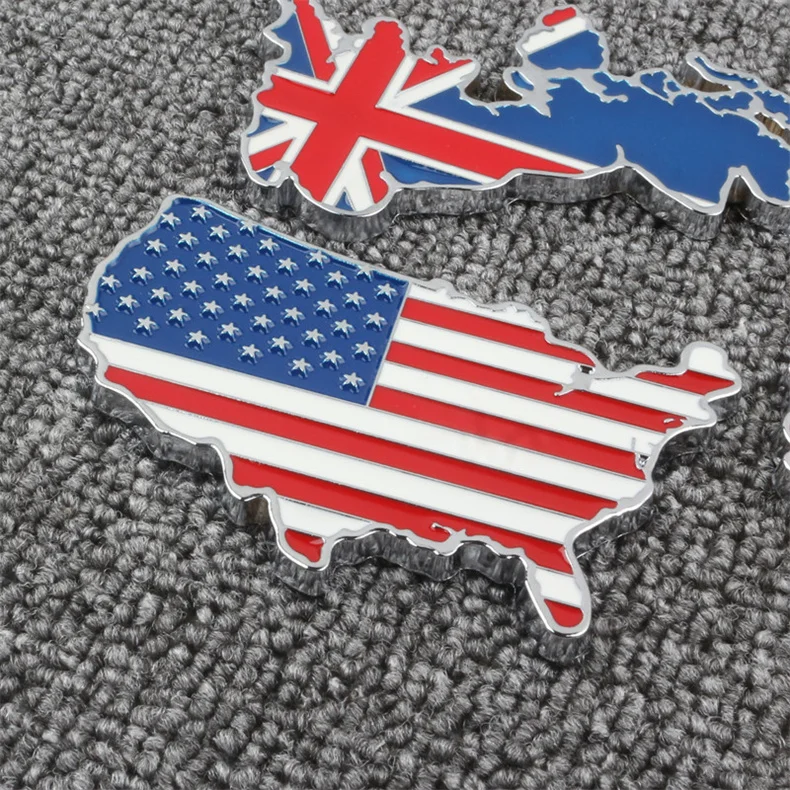3D Metal USA UK Germany Grille Badge United States Stickers Flag Map Front Hood Emblem Motorbikes For GM Chevrolet Buick Ford VW
3D Metal USA UK Germany Grille Badge United States Stickers Flag Map Front Hood Emblem Motorbikes For GM Chevrolet Buick Ford VW