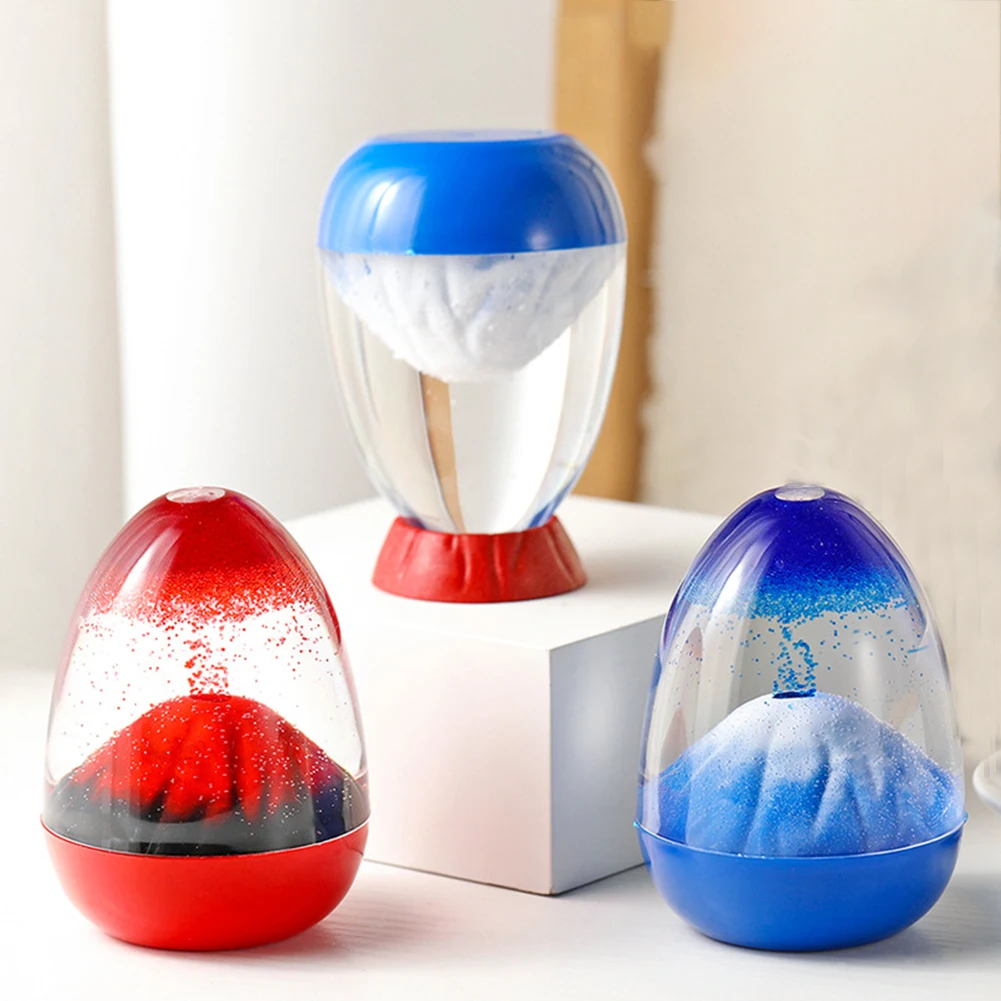 Volcano Eruption Egg Shaped Sandglass Time Liquid Motion Hourglass with Base Desktop Ornament Room Home Decor Office Supplies
Volcano Eruption Egg Shaped Sandglass Time Liquid Motion Hourglass with Base Desktop Ornament Room Home Decor Office Supplies