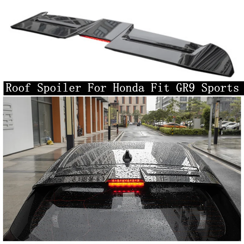 High Quality ABS Black Rear Trunk Roof Spoiler Splitter For Honda Fit GR9 Sports (with LED light) 2021 2022+
High Quality ABS Black Rear Trunk Roof Spoiler Splitter For Honda Fit GR9 Sports (with LED light) 2021 2022+