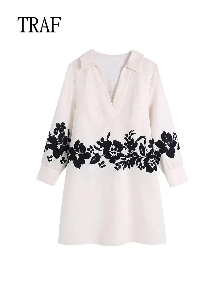 TRAF Women Dress 2022 Summer Linen Short Dress Female Loose Long Sleeves Print Casual Dresses Ladies Vintage Boho Dresses
TRAF Women Dress 2022 Summer Linen Short Dress Female Loose Long Sleeves Print Casual Dresses Ladies Vintage Boho Dresses