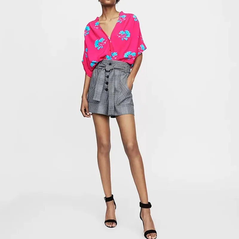 Fashion Maje Shorts Women Calssic Single Breasted Plaid Shorts Women High Waist Shorts Spring Summer Lace Wide Legs Shorts Maje
Fashion Maje Shorts Women Calssic Single Breasted Plaid Shorts Women High Waist Shorts Spring Summer Lace Wide Legs Shorts Maje