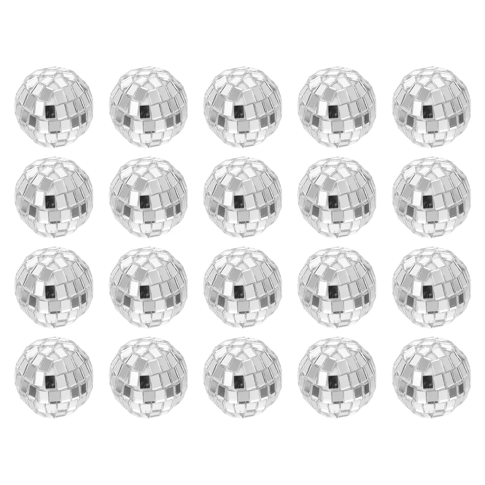 20 Pcs Mirror Ball Showcase Adornment Silver Decor Prom Cake Embellishment Glass Disco Ornament Decorations
20 Pcs Mirror Ball Showcase Adornment Silver Decor Prom Cake Embellishment Glass Disco Ornament Decorations