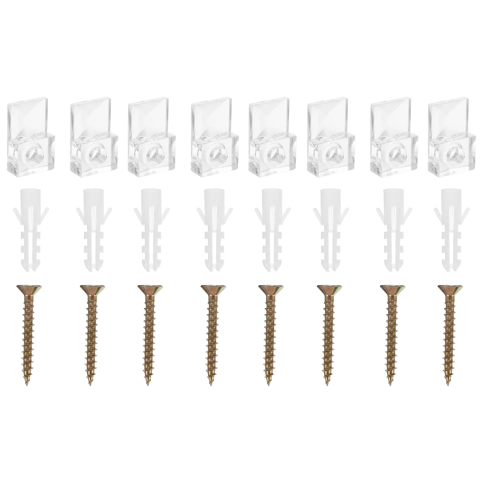 20Pcs Practical Creative Simple Convenient Durable Furniture Glass Brackets for Home
20Pcs Practical Creative Simple Convenient Durable Furniture Glass Brackets for Home
