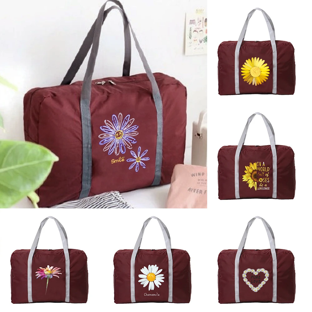 New Nylon Foldable Travel Bag Unisex Large Capacity Luggage Bags Women Handbag Waterproof Travel Bags Daisy Series Pattern
New Nylon Foldable Travel Bag Unisex Large Capacity Luggage Bags Women Handbag Waterproof Travel Bags Daisy Series Pattern