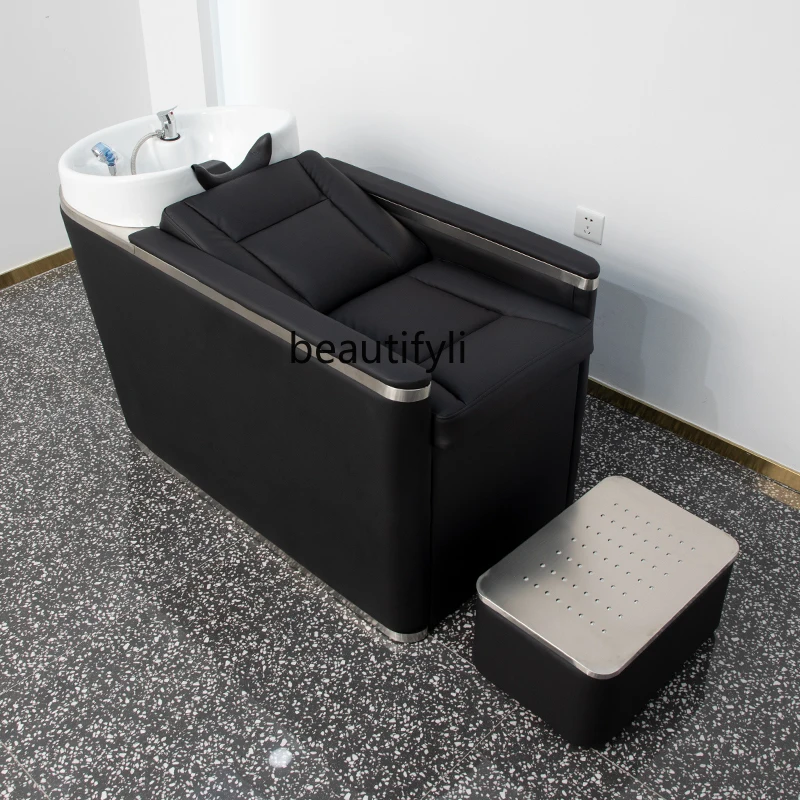 Shampoo Chair High-End for Hair Salon Ceramic Deep Basin Fashion Simple Hair Salon Flushing Bed
Shampoo Chair High-End for Hair Salon Ceramic Deep Basin Fashion Simple Hair Salon Flushing Bed