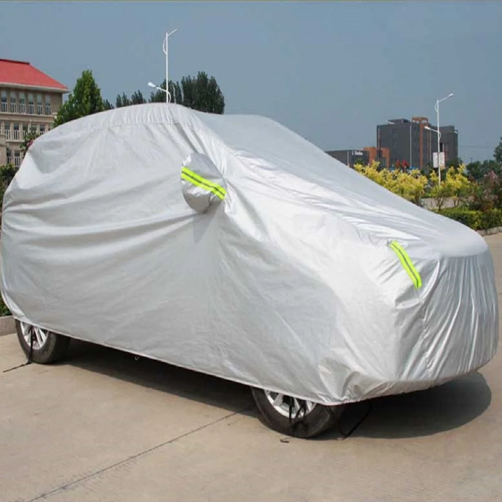 Car Sun Shade Cover Vehicle Waterproof Dust Protector Car Protective Cover with Reflective Straps 510x210x175cm
Car Sun Shade Cover Vehicle Waterproof Dust Protector Car Protective Cover with Reflective Straps 510x210x175cm