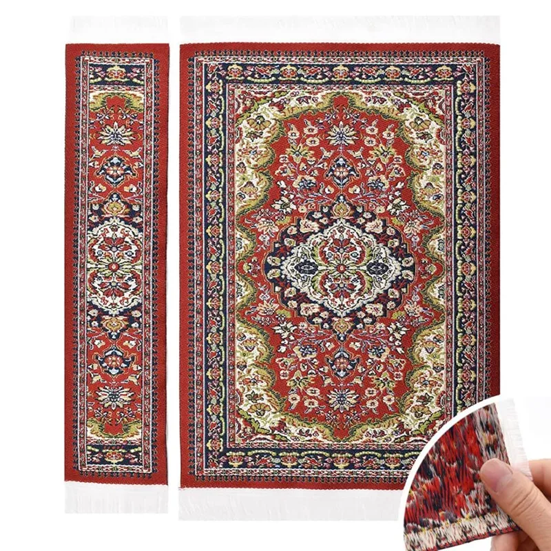 Miniature Dollhouse Woven Dollhouse Rug 9.5 X6inch 9.2 X1.8Inch For Dollhouse Furniture On 1/12 Scale And Dolls 
Miniature Dollhouse Woven Dollhouse Rug 9.5 X6inch 9.2 X1.8Inch For Dollhouse Furniture On 1/12 Scale And Dolls