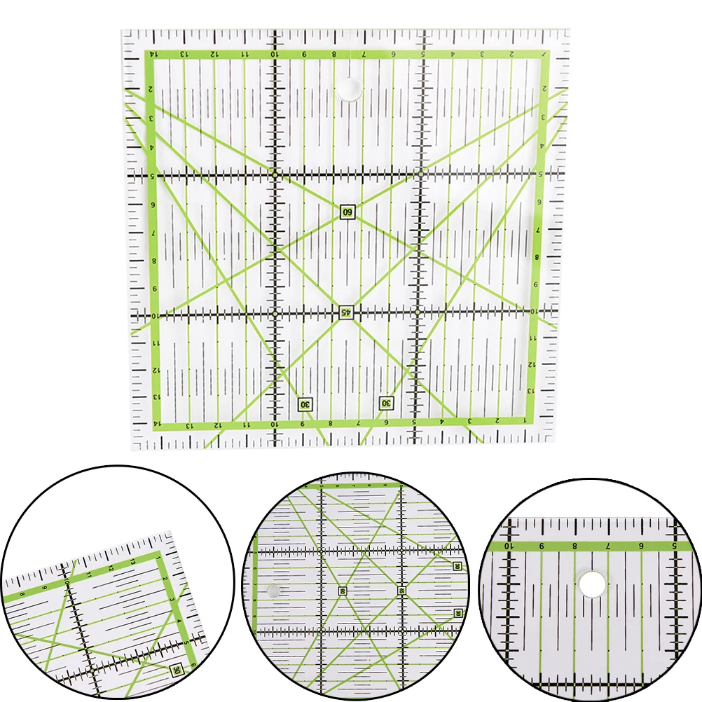 Transparent Quilting Acrylic Sewing Patchwork Ruler Cutting Tool Tailor Craft Patchwork Ruler Garment Ruler G03 15x15cm
Transparent Quilting Acrylic Sewing Patchwork Ruler Cutting Tool Tailor Craft Patchwork Ruler Garment Ruler G03 15x15cm