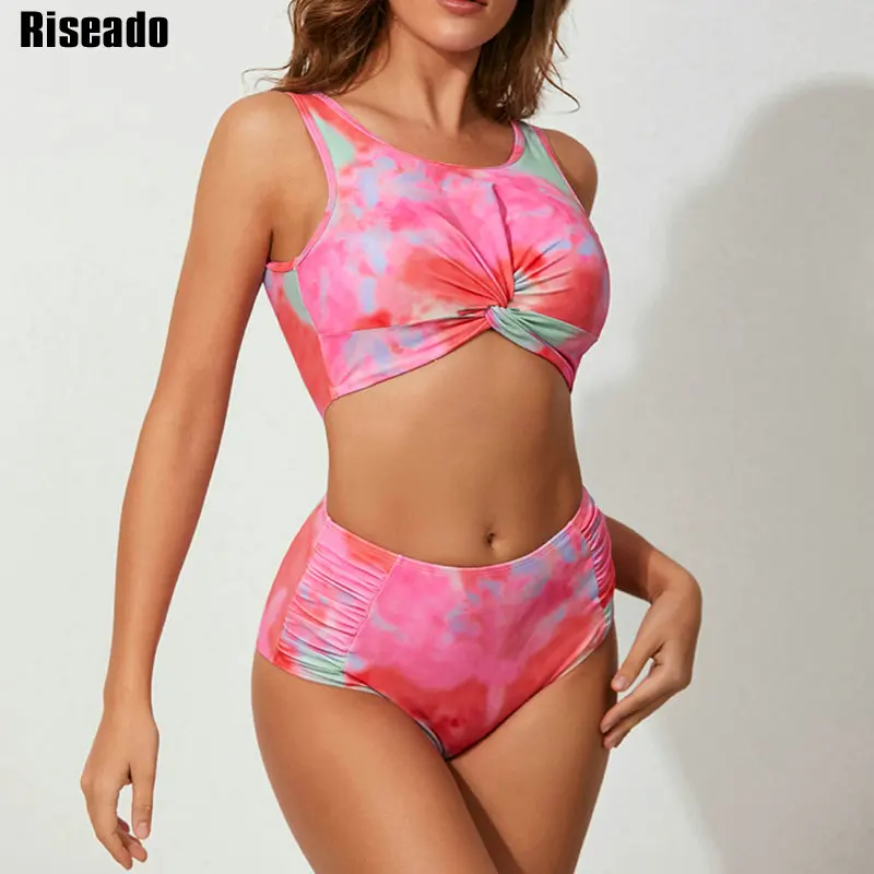 Riseado High Waist Bikini Sexy Women's Swimsuit Tie Dye Swimwear 2022 New Twist Biquinis Set Ruched Bathing Suit Women Beachwear
Riseado High Waist Bikini Sexy Women's Swimsuit Tie Dye Swimwear 2022 New Twist Biquinis Set Ruched Bathing Suit Women Beachwear