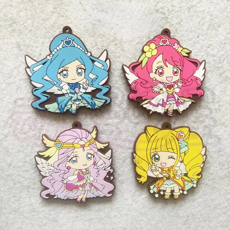 

Pretty Cure Precure Action Figure Cure Marine Cure Sunshine Cure Beauty Cure Mofurun Q Version Cute Backpack Pendant Toys