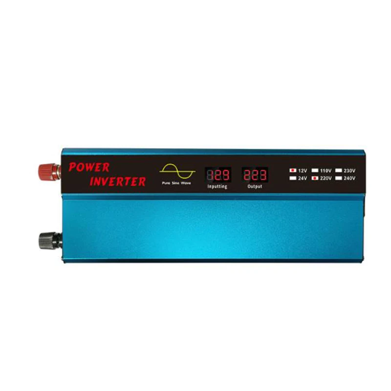 DC 12V/24V To AC 110V/220V Pure Sine Wave Power Inverter Power Converter Car Inverter Outdoor Solar Inverter 1000W
DC 12V/24V To AC 110V/220V Pure Sine Wave Power Inverter Power Converter Car Inverter Outdoor Solar Inverter 1000W