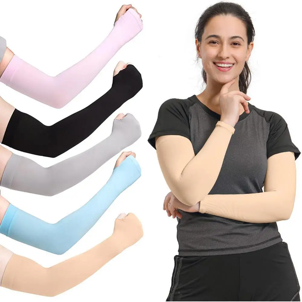 Long Gloves Sun UV Protection Hand Protector Cover Arm Sleeves Ice Silk Sunscreen Sleeves Outdoor Arm Warmer Half Finger Sleeves
Long Gloves Sun UV Protection Hand Protector Cover Arm Sleeves Ice Silk Sunscreen Sleeves Outdoor Arm Warmer Half Finger Sleeves