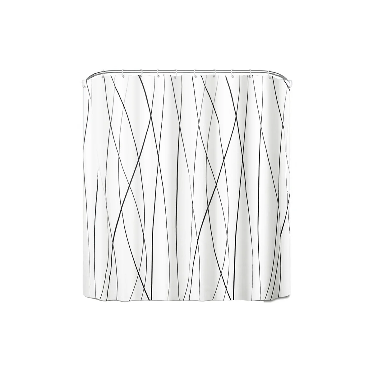 Striped Shower Curtain - Heavyweight Fabric,Machine Washable,Simple Modern Grey Shower Curtains for Bathroom,71X71 INCH
Striped Shower Curtain - Heavyweight Fabric,Machine Washable,Simple Modern Grey Shower Curtains for Bathroom,71X71 INCH