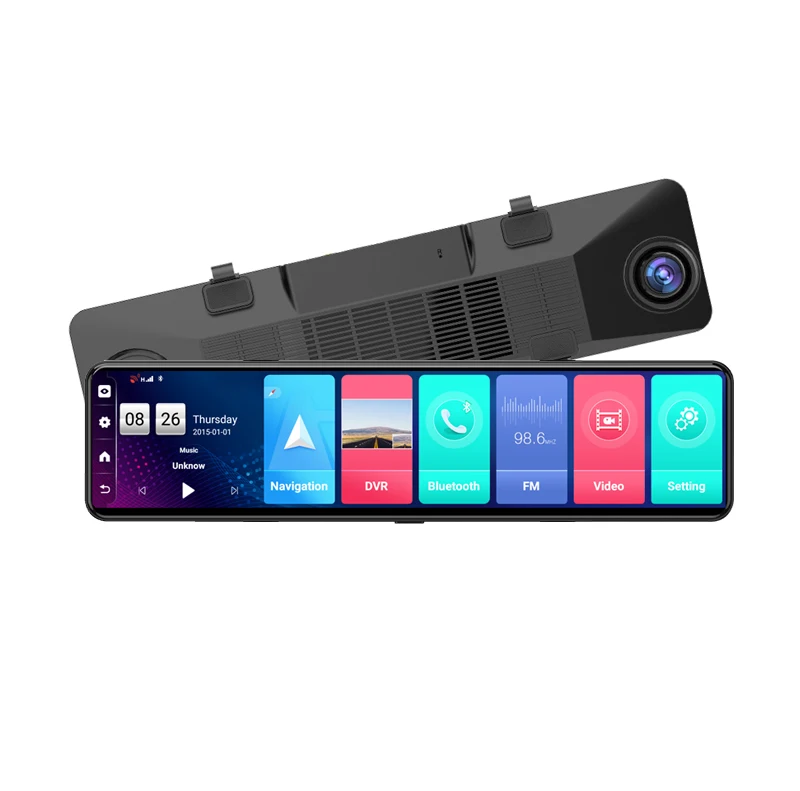 4G Car Mirror Dashcam GPS Navigation Android 8.1 ADAS Rearview Camera WiFi 24H Parking Monitor Full HD 1080P Dual Lens Recording
4G Car Mirror Dashcam GPS Navigation Android 8.1 ADAS Rearview Camera WiFi 24H Parking Monitor Full HD 1080P Dual Lens Recording