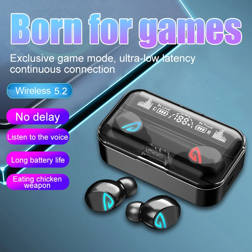 SKY-5 Bluetooth-Compatible Wireless Earphones Portable Gaming Earbuds Set Headphones Built-in Microphone Music Listen Device
SKY-5 Bluetooth-Compatible Wireless Earphones Portable Gaming Earbuds Set Headphones Built-in Microphone Music Listen Device