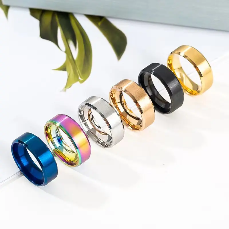 European and American Stainless Steel 8mm Double Bevel Frosted and Matte Brushed Glossy Men's Titanium Steel Ring
European and American Stainless Steel 8mm Double Bevel Frosted and Matte Brushed Glossy Men's Titanium Steel Ring